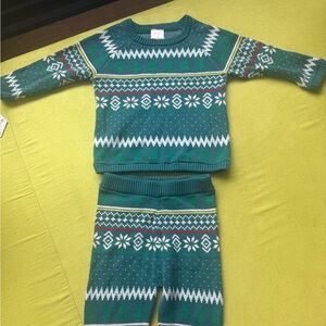 Hanna Andersson 2T Holiday Sweater Set Like New